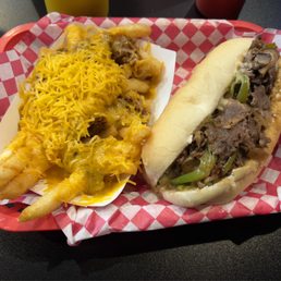 Classic Philly Meal with chili cheese fries