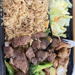 Hibachi Steak and Teriyaki Chicken