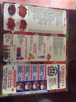 Menu photo 2 Quisqueya Restaurant Corona, NY Menu photo 2 Quisqueya Restaurant Corona, NY