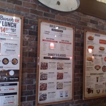 Shakey's Pizza Parlor - Menu options. - Pizza Near Me - Burbank, California Shakey's Pizza Parlor - Menu options. - Pizza Near Me - Burbank, California