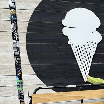 Sweet Peaks Ice Cream - Fun to pose on the swing "holding' the giant ice cream cone ;-) - Ice Cream & Frozen Yogurt Near Me - Bozeman, Montana Sweet Peaks Ice Cream - Fun to pose on the swing "holding' the giant ice cream cone ;-) - Ice Cream & Frozen Yogurt Near Me - Bozeman, Montana