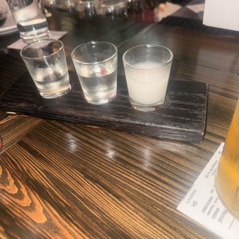 Booze Box - Sake flight - Cocktail Bars Near Me - Chicago, Illinois