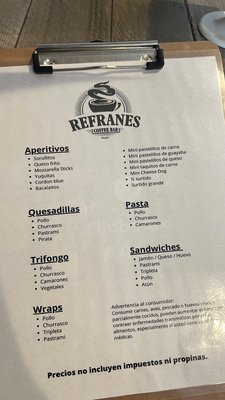 Menu photo 1 Refranes Quebradillas, PR Menu photo 1 Refranes Quebradillas, PR