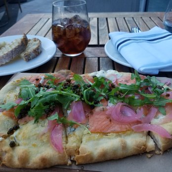 Halifax - Smoked salmon flatbread. - Seafood Near Me - Hoboken, New Jersey