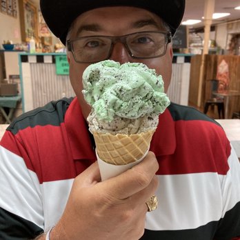 Be A Lion Ice Cream - Colossal scoop one mint chocolate chip the other cookie dough - Ice Cream & Frozen Yogurt Near Me - Crestview, Florida Be A Lion Ice Cream - Colossal scoop one mint chocolate chip the other cookie dough - Ice Cream & Frozen Yogurt Near Me - Crestview, Florida