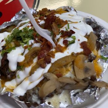 Tacos La Rueda - Papa con asada sooo good - Tacos Near Me - Bellflower, California