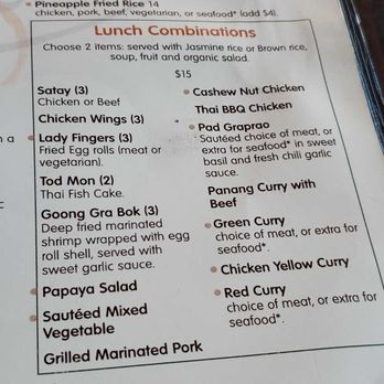 Kacha Thai Bistro - Lunch combo menu - Thai Near Me - Walnut Creek, California Kacha Thai Bistro - Lunch combo menu - Thai Near Me - Walnut Creek, California