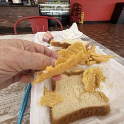 Whales wings and seafood - The cornmeal batter