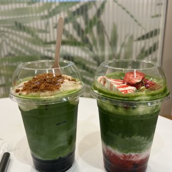 Ceré Tea - Banana Pudding Matcha and Strawberry Matcha - Coffee & Tea Near Me - Burlingame, California Ceré Tea - Banana Pudding Matcha and Strawberry Matcha - Coffee & Tea Near Me - Burlingame, California