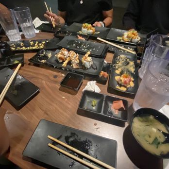 Kan Sushi - The damage done (not including plates taken away & the two other rolls that came later). - Sushi Bars Near Me - Honolulu, Hawaii Kan Sushi - The damage done (not including plates taken away & the two other rolls that came later). - Sushi Bars Near Me - Honolulu, Hawaii
