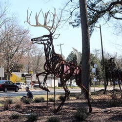Deer Park - Sculpture at back entrance