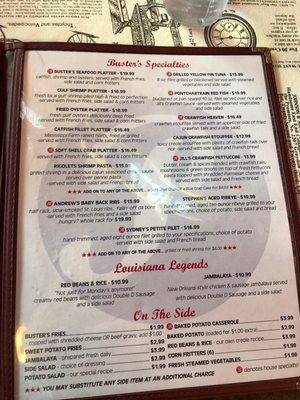 Menu photo 5 Buster's Place Covington, LA