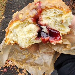 Peanut butter and Jelly donut