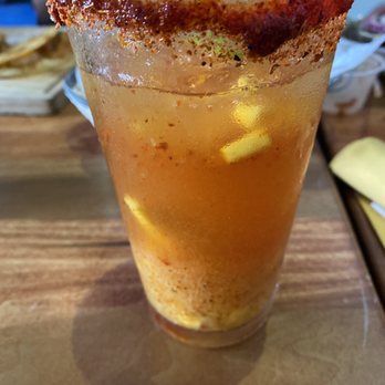 Kalaveras - Mango Michelada - Latin American Near Me - San Pedro, California Kalaveras - Mango Michelada - Latin American Near Me - San Pedro, California