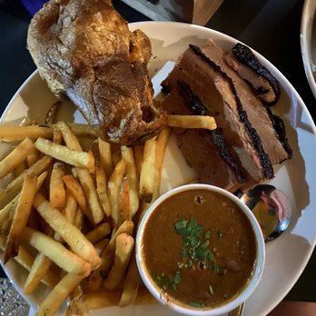 Salt + Smoke - Brisket Plate; Brisket Chili; Beef Fat Fries - Barbeque Near Me - St. Louis, Missouri Salt + Smoke - Brisket Plate; Brisket Chili; Beef Fat Fries - Barbeque Near Me - St. Louis, Missouri