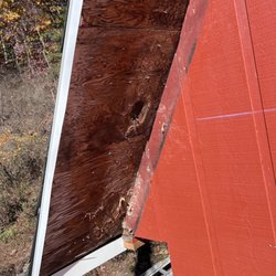 ALL-N-1 Chimney’s & Masonry - They shingled over this huge hole, because it was hidden with the eve.