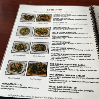 Pattaya Thai - Menu - Thai Near Me - Honolulu, Hawaii