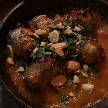 Abigail Street - Merguez stuffed dates - Mediterranean Near Me - Cincinnati, Ohio Abigail Street - Merguez stuffed dates - Mediterranean Near Me - Cincinnati, Ohio