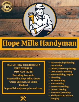 Hope Mills Handyman Logo