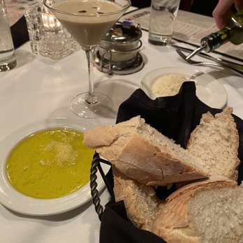 Rosebud on Rush - Espresso martini and complementary bread - Italian Near Me - Chicago, Illinois