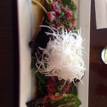 Sushi Yoi - Beef sashimi $7.95 (could be used as a beef sashimi salad with how much greens come with it) - Japanese Near Me - Burnaby, British Columbia Sushi Yoi - Beef sashimi $7.95 (could be used as a beef sashimi salad with how much greens come with it) - Japanese Near Me - Burnaby, British Columbia