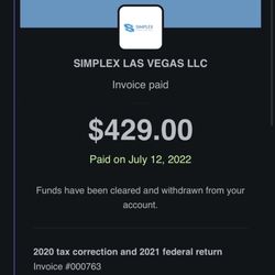 Simplex Financial Solutions - Invoice (7.12.22)