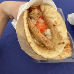 Greek Festival at St. Basil's Greek Orthodox Church - Chicken gyro