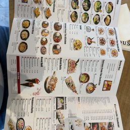 Take out menu Take out menu
