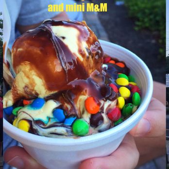 Hoffmans Ice Cream - Banana, peanut butter, chocolate ice cream with mini M&M and hot fudge. - Ice Cream & Frozen Yogurt Near Me - Point Pleasant Beach, New Jersey