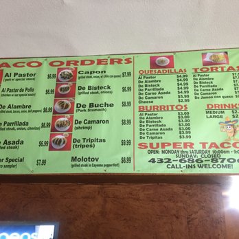 Super Taco - Mexican Near Me - Midland, Texas