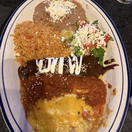 Three enchiladas Three enchiladas