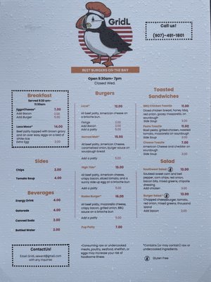 Menu photo 2 GridL Seward, AK