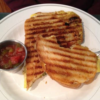 Nan's Cafe - Breakfast Panini with a side of salsa. - Breakfast & Brunch Near Me - North Reading, Massachusetts