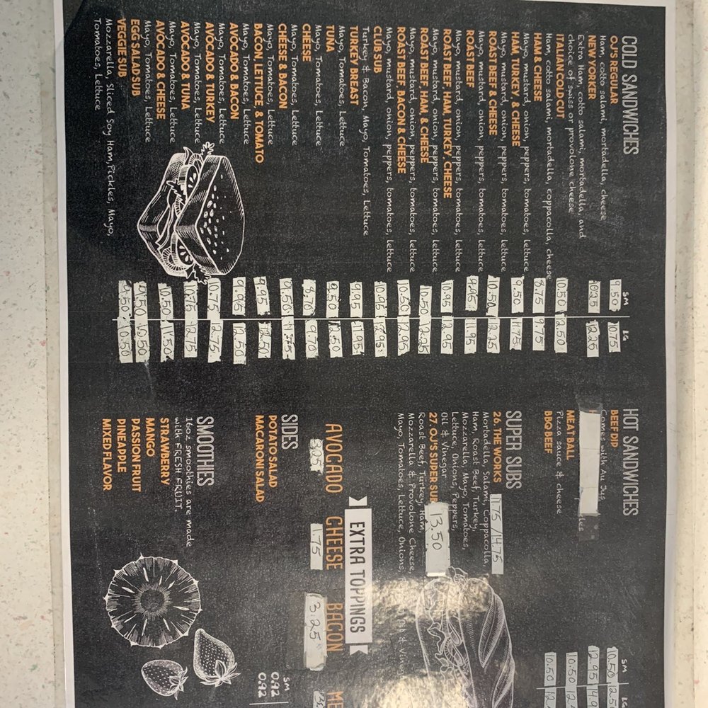 OJ's Submarines - Menu as of 2/28/23 - Sandwiches Near Me - Lakewood, California OJ's Submarines - Menu as of 2/28/23 - Sandwiches Near Me - Lakewood, California