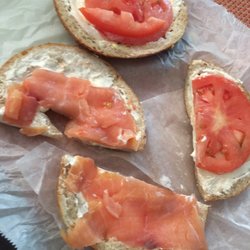 The Bagel Bistro - Lox is skimpy. Could buy these ingredients myself and make a better bagel