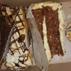 Pastry Place & Bakeshop - peanut butter cheese cake, snickers cheese cake, carrot cake and sprinkle shortcake cookie