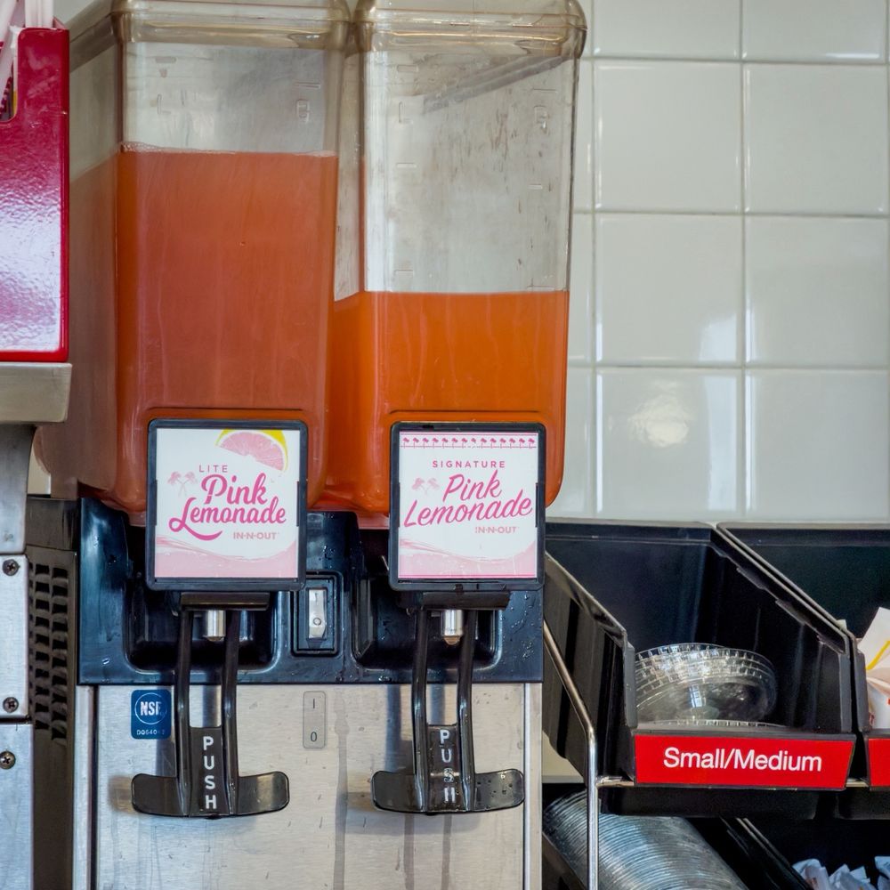 In-N-Out Burger - Pink lemonade - Burgers Near Me - Thorton, Colorado In-N-Out Burger - Pink lemonade - Burgers Near Me - Thorton, Colorado
