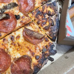 Domino's Pizza - Burnt pizza