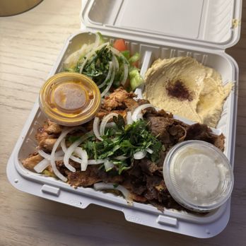 Wrap Houz - Half & Half Shawarma Platter - Mediterranean Near Me - Palm Springs, California Wrap Houz - Half & Half Shawarma Platter - Mediterranean Near Me - Palm Springs, California