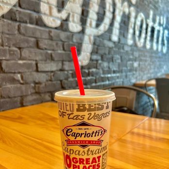 Capriotti's Sandwich Shop - a cup of coffee on a table - Sandwiches Near Me - Chicago, Illinois Capriotti's Sandwich Shop - a cup of coffee on a table - Sandwiches Near Me - Chicago, Illinois