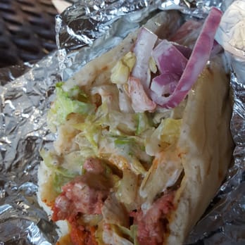 Hefty Gyros - Chicken Pita... loaded & worth it - Food Trucks Near Me