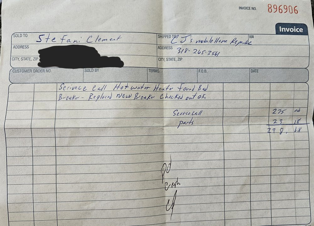 Slide of Cj’s Mobile Home Repair