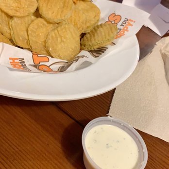 Hooters - FRIED PICKLES!!!! Need I say more?! Best ones yet! - Chicken Wings Near Me - Destin, Florida Hooters - FRIED PICKLES!!!! Need I say more?! Best ones yet! - Chicken Wings Near Me - Destin, Florida