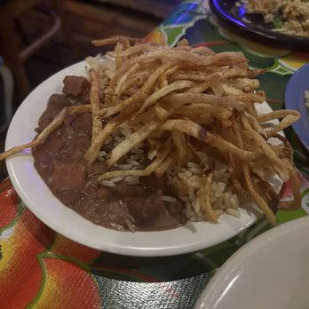 Jacques-Imo's Cafe - Red beans and rice and shoestring fries - Cajun/Creole Near Me - New Orleans, Louisiana Jacques-Imo's Cafe - Red beans and rice and shoestring fries - Cajun/Creole Near Me - New Orleans, Louisiana