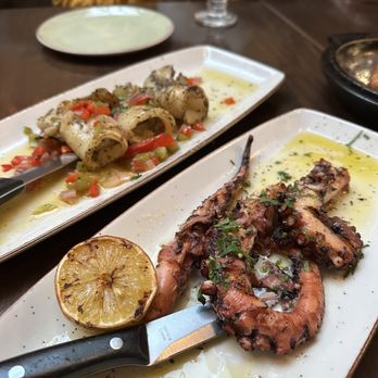 Floga Estiatorio and Event Space - calamari and octopus - Greek Near Me - Toronto, Ontario