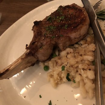Magnolia House - Double pork chop over Spätzle - Seafood Near Me - Biloxi, Mississippi Magnolia House - Double pork chop over Spätzle - Seafood Near Me - Biloxi, Mississippi