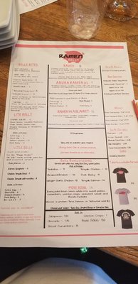Menu photo 3 Ramen Belly Iowa City, IA
