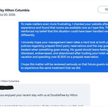 DoubleTree by Hilton Hotel Columbia - Picture 5 - Beyond my personal experience, this is simply bad business... - Hotels Near Me - Columbia, Maryland