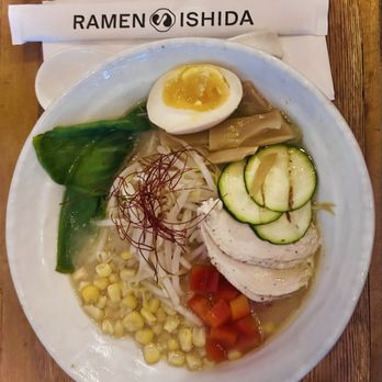 Ramen Ishida - Miso Ramen with Chicken - Ramen Near Me - New York, New York Ramen Ishida - Miso Ramen with Chicken - Ramen Near Me - New York, New York