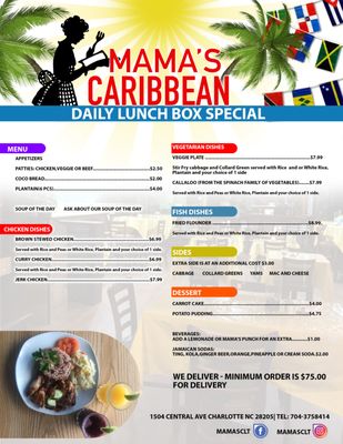Menu photo 4 Mama's Caribbean Grill Charlotte, NC